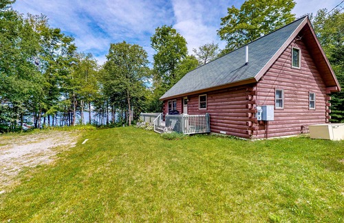 Greenville Cabin | Lakefront cabin on First Roach Pond with dock, lake view & firepit- dog-friendly