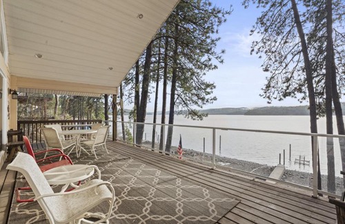 Worley House | Lakefront Cabin Retreat with Stunning CDA Views