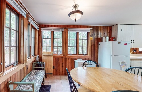 Raymond Cottage | Lakefront cabin with private dock, 2 kayaks & panoramic views