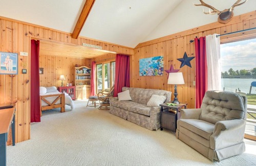 Chetek House | Lakefront Chetek Vacation Rental with Private Dock!