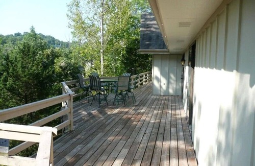 Lake Ozark House | Lakefront ENHANCED CLEANING 4 BR,/5 Bath Game Room, water slide, paddle boat