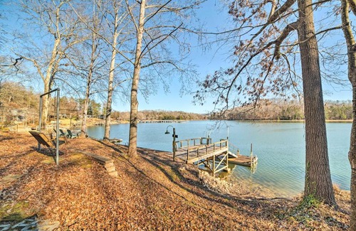 Harrison House | Lakefront Harrison Home with Sunroom, Deck, and Dock!