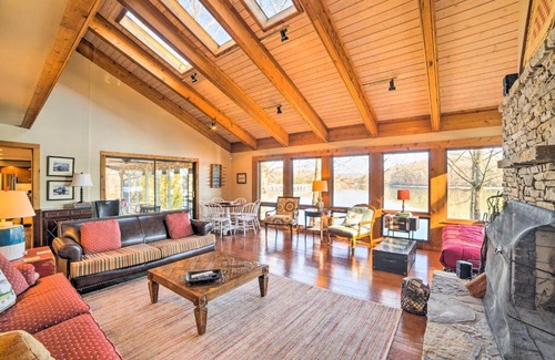 Harrison House | Lakefront Harrison Home with Sunroom, Deck, and Dock!