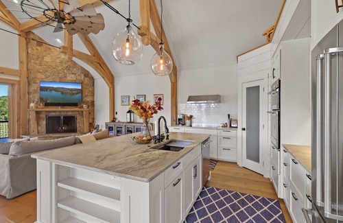 Forest Lake Heights House | Lakefront Home, Amazing View + Dock, Sauna, Hot Tub, Fire Pit, 2 Patios, Game Rm