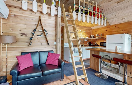 Oakland Cabin | Lakefront home on McGrath Pond - once featured on Maine Cabin Masters