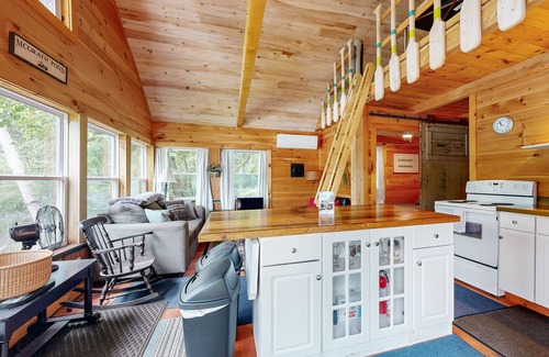 Oakland Cabin | Lakefront home on McGrath Pond - once featured on Maine Cabin Masters