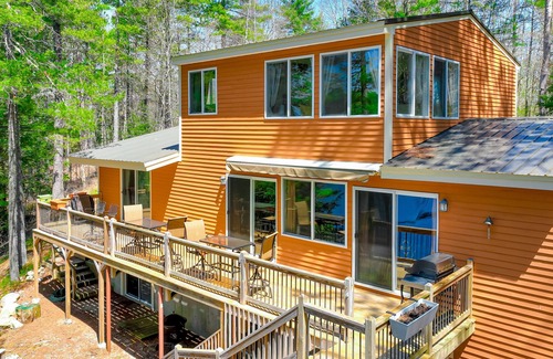 West Newfield House | Lakefront home on Balch Pond with dock, kayak, SUPs, and woodstove - two dogs OK