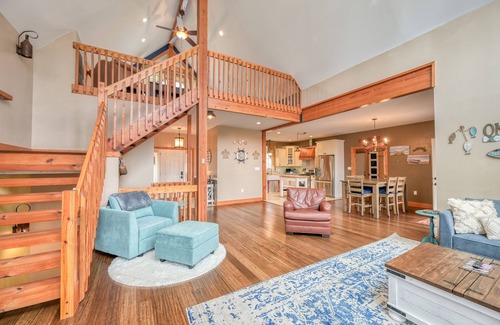 Bumpass House | Lakefront home with private hot tub, dock, grill, game room, lake views & kayaks