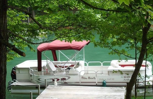 Blairsville House | Lakefront*Pontoon Boat*Hot Tub*Swim Platform*Firepit