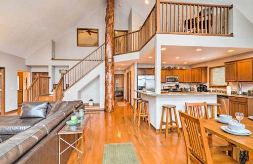 Higgins Lake House | Lakefront Roscommon Home w/Game Room & Dock!