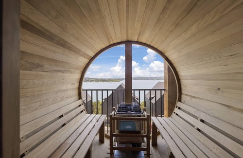Hollister House | Lakefront | Three homes (sleeps 68) golf simulators, outdoor saunas, & hot tubs