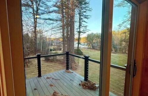 Naples House | Lakefront views fire place Private Beach
