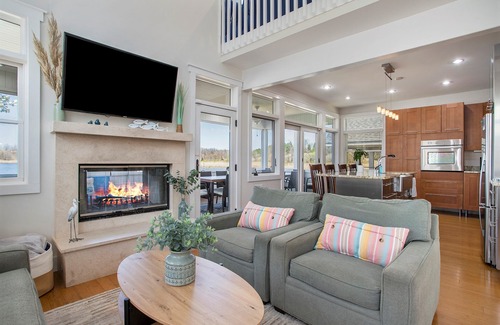 Michigan City House | Lakefront w/your own sandy beach! Sleeps 17. Family friendly! NO PETS