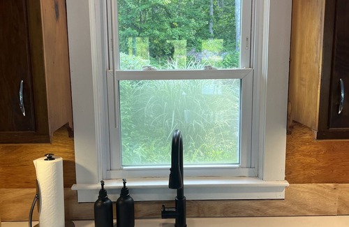 Ledyard Cottage | Lakeside cottage overhanging the water, beautiful window views across the lake