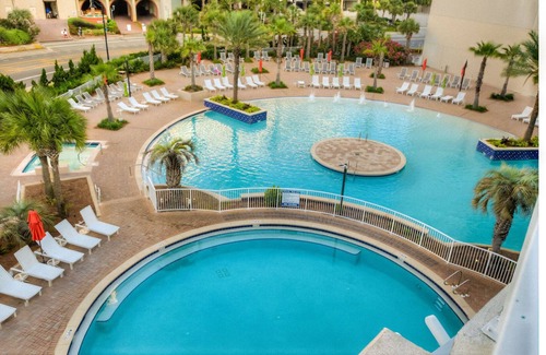 Panama City Beach Condo | Laketown 1707! Beautiful 2BD, Gulf View and Best Location!