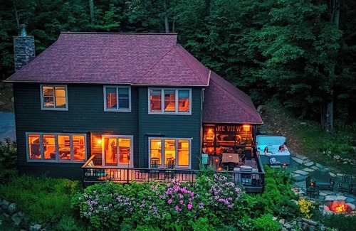 Bolton Landing House | Lakeview Lodge|Hot Tub|9 Beds|Pet Friendly|Dock Slip|Lake Views|