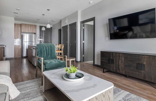 Buda Apartment | Landing | Modern 1BD, Clubhouse, Game Room