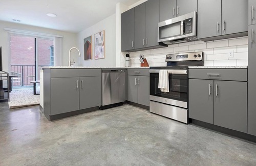 Downtown St. Louis Apartment | Landing | Stylish 1BD, Courtyard, Gym