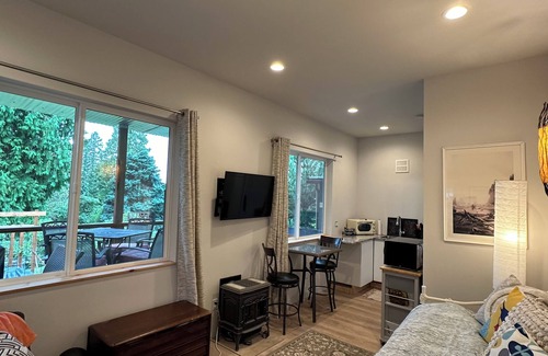 Langley Apartment | Langley Private Guest Suite Getaway with Deck overlooking Holmes Harbor