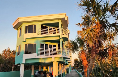 Englewood House | Large Beach Side Townhouse Condo with views of Gulf. Steps to the beach!