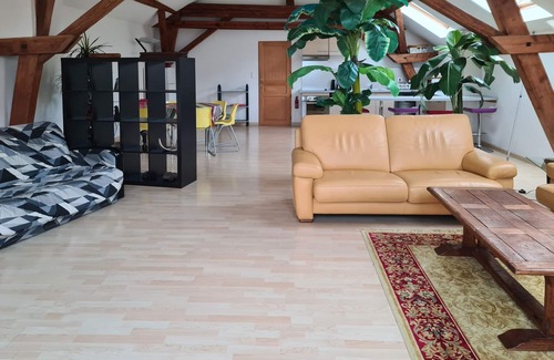 Saint-Nabor Cottage | Large bright loft + bedroom in old barn on the wine route