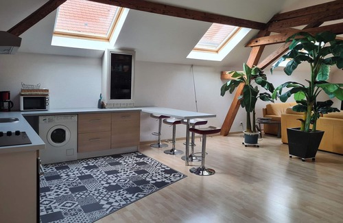 Saint-Nabor Cottage | Large bright loft + bedroom in old barn on the wine route