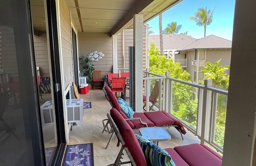Wailea Apartment | Large Charming Ocean View studio in terrific Wailea with WiFi, AC