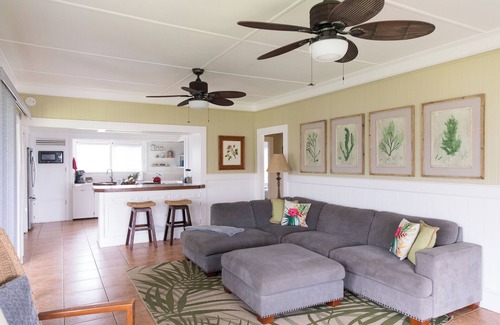 Kapaa House | Large family home along the ocean and bike path in Kauai. Sleeps 7! TVNC #4247