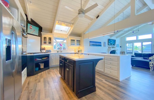 Eastside Santa Cruz House | Large Home on Quiet Street Steps from Sunny Cove Beach, Private Pickleball Court