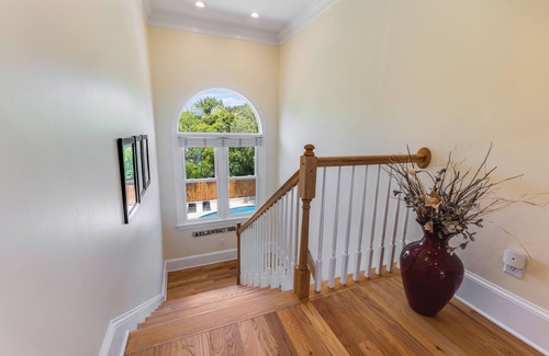 Isle of Palms House | Large Home Right by the Beach! Private Pool & Elevator! Fun Backyard w/Swingset