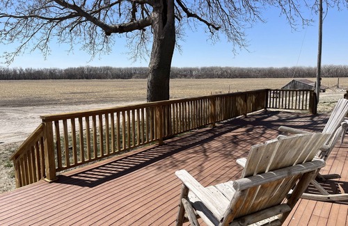 Republic County House | Large house surrounded by farm land along the Republican River.