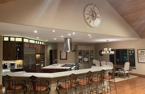Angel Fire House | Large, luxury cabin, sleeps 19 with a gourmet kitchen, hot tub & fire pit