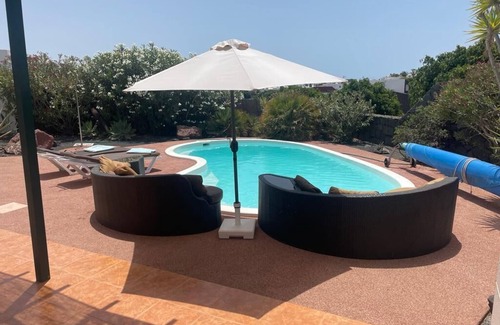 Playa Blanca Villa | Large Luxury Private Detached Villa with heated Pool, Free Wi-Fi