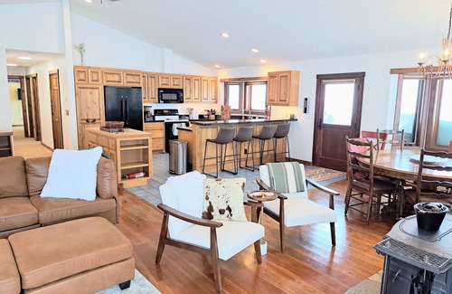 Red Top Meadows Cabin | Large mountain home, incredible views, hot tub, game room, minutes from Jackson!