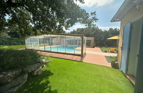 Ollieres Villa | Large Provencal villa ideal for family vacations, swimming pool, trampoline, petanque.