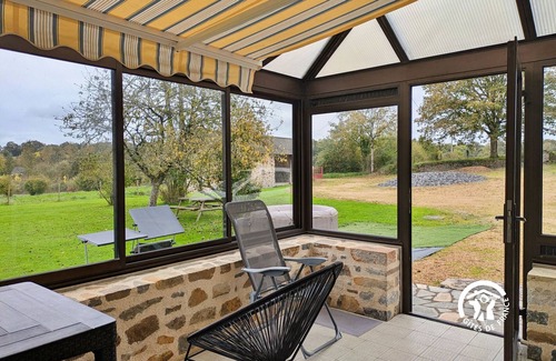 Andouille Cottage | Large renovated stone house with fireplace, piano, and WiFi in Andouillé