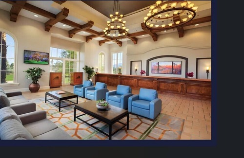 Palm Desert Apartment | Large studio sleeps 4, 1 king bed, sofa bed, kitchenette, dining, living, patio