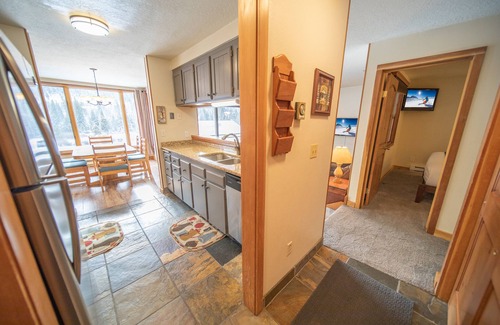 Lakeside Village Condo | Large Studio with Updated Kitchen and free shuttle
