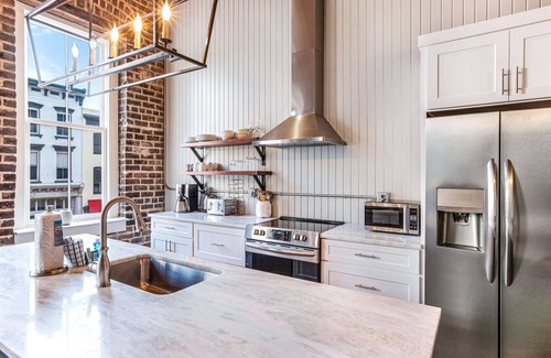 Historic District - North Condo | Large, Stylish Two-Story Loft Overlooking Broughton Street by Lucky Savannah