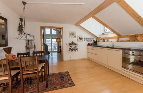 Bodenmais Apartment | Large vacation apartment (105 sqm) with wood-burning stove and south-facing balcony
