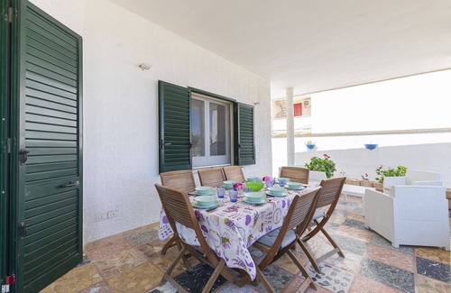 San Foca Villa | Large villa with sea view and outdoor spaces 20m from the sandy beach of San Foca.