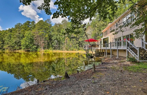 Lawrenceville House | Lawrenceville Gem with Boat Dock on Private Lake!