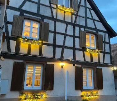 Horbourg-Wihr Apartment | Le 128, duplex alsacien 10 personnes, piscine