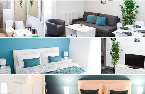 Saint Joseph/Mittelharth Apartment | Le Blue St Léon"lit Queen Size Idéal Couple