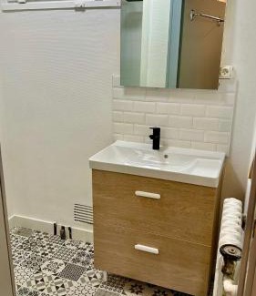 Vieux Malakoff Apartment | LE BORD DE LA LOIRE - chambre avec salle de bains commune