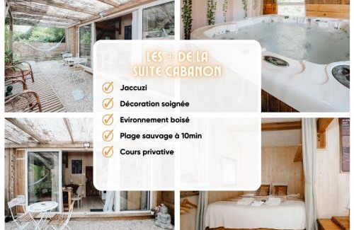 Le Teich Ski Chalet | Le Cabanon doré, Suite SPA et nature chez Ivona Vacances