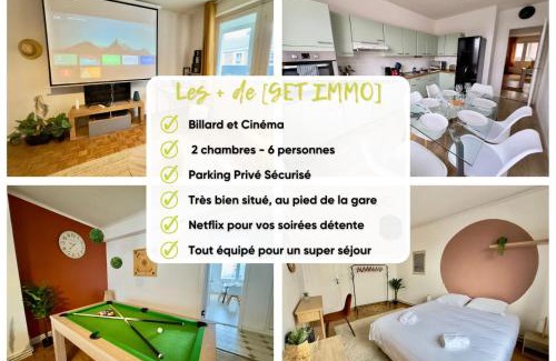 Saint-Acheul Apartment | Le Ciné-Billard du Quai de la Gare-Parking-Balcon
