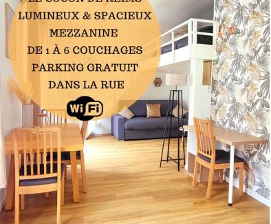 Reims Apartment | Le Cocon de Reims family and free parking