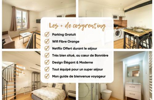 Bonnieres-sur-Seine Apartment | LE COLISÉE - Self Checkin Automatique - Netflix - 15 min de Giverny