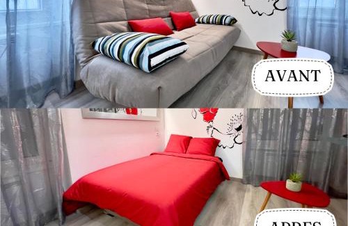 Belfort Apartment | Le Coquelicot - Proche Gare - Studio 1 pièce 2 Pers